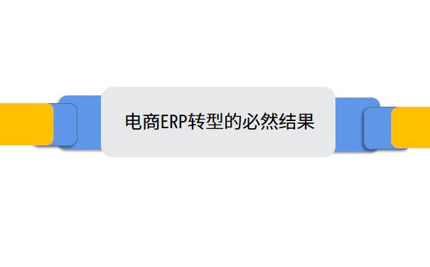  电商ERP转型的必然结果