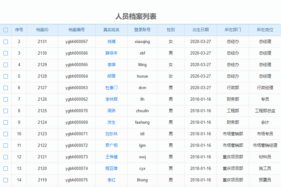 建米软件工程管理软件人员管理