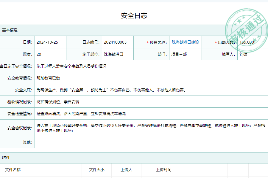 建米软件项目部安全管理信息系统含义