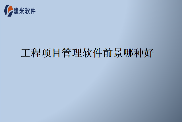工程项目管理软件前景哪种好