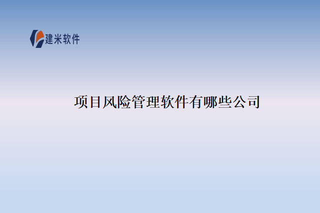 项目风险管理软件有哪些公司