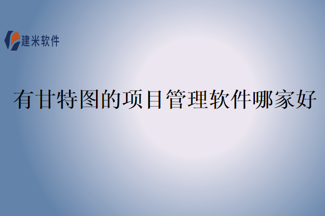 有甘特图的项目管理软件哪家好