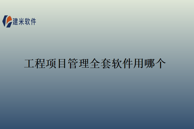 工程项目管理全套软件用哪个