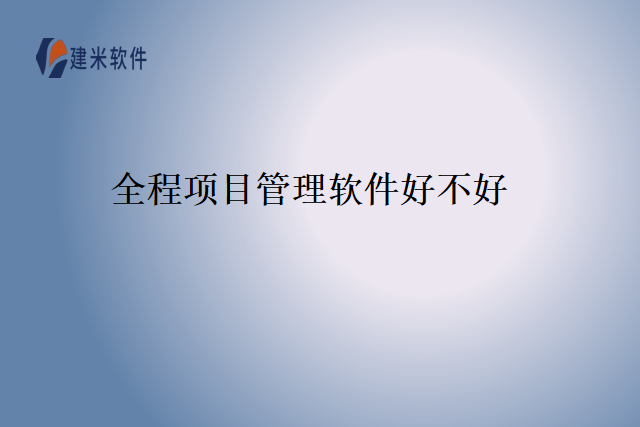 全程项目管理软件好不好