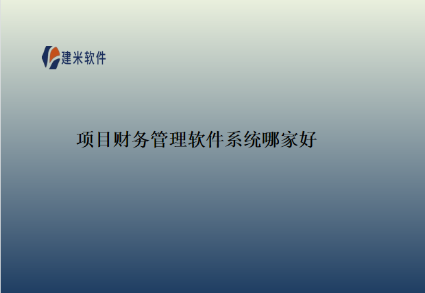 项目财务管理软件系统哪家好