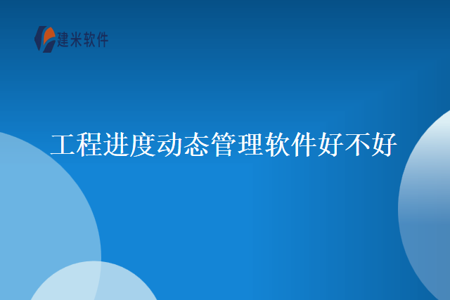 工程进度动态管理软件好不好