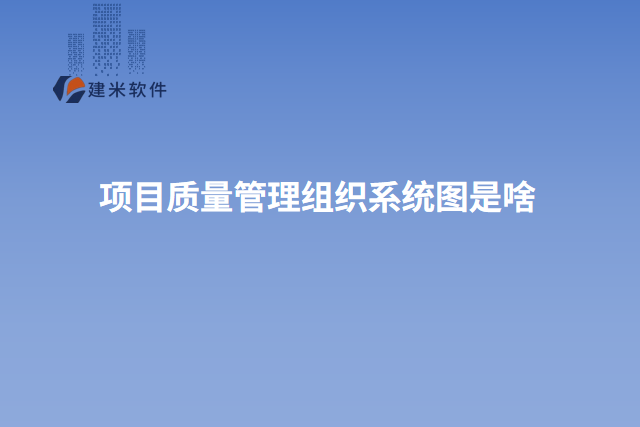 项目质量管理组织系统图是啥