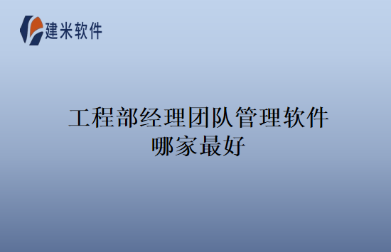 工程部经理团队管理软件哪家最好