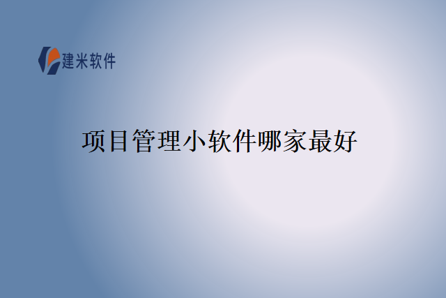 项目管理小软件哪家最好