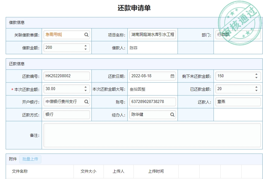 项目管理收支系统的功能