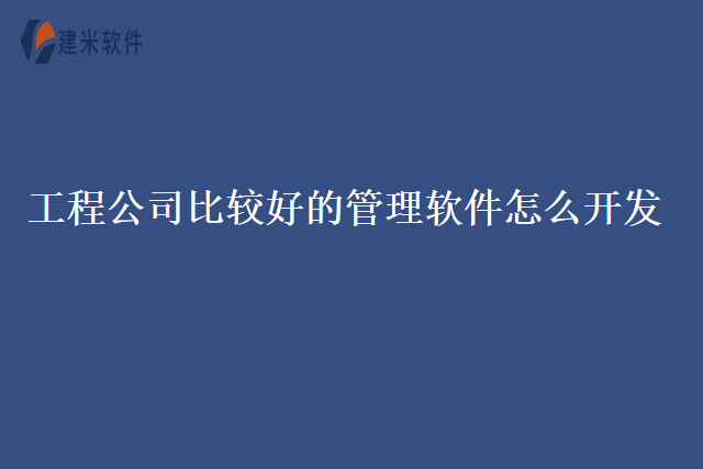工程公司比较好的管理软件怎么开发