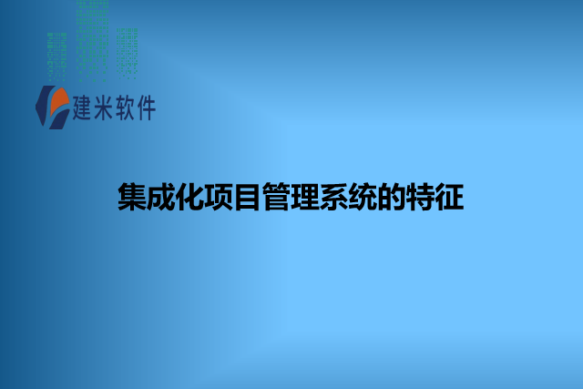 集成化项目管理系统的特征