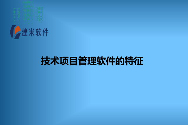 技术项目管理软件的特征