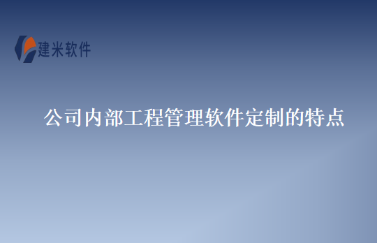 公司内部工程管理软件定制的特点