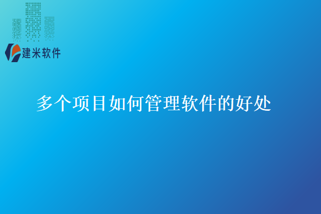多个项目如何管理软件的好处
