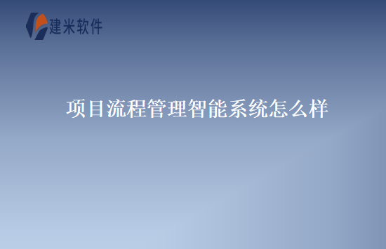 项目流程管理智能系统怎么样