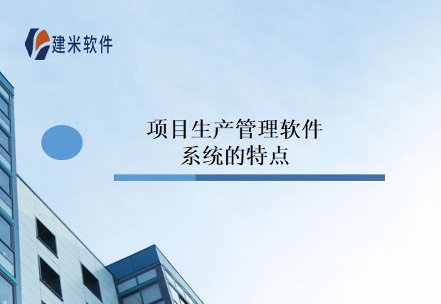 项目生产管理软件系统的特点