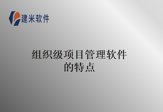组织级项目管理软件的特点