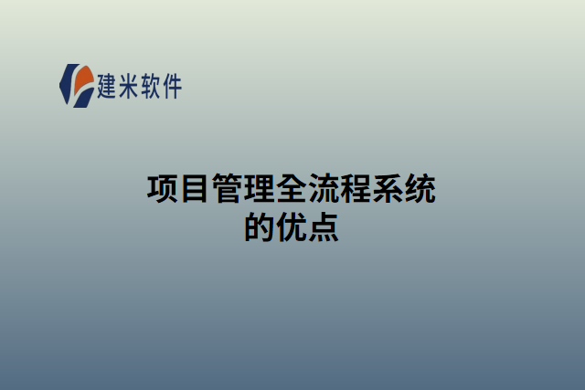 项目管理全流程系统的优点