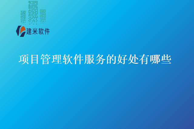 项目管理软件服务的好处有哪些