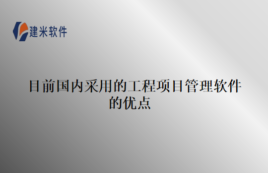 目前国内采用的工程项目管理软件的优点
