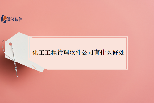 化工工程管理软件公司有什么好处