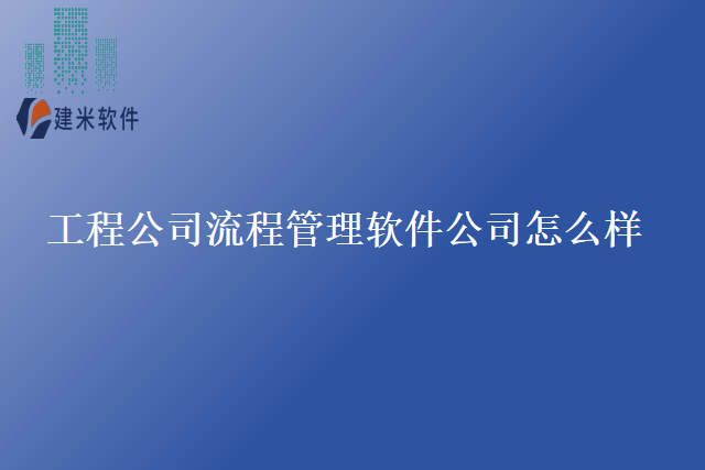 工程公司流程管理软件公司怎么样
