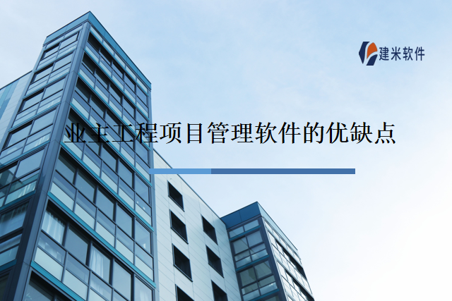 业主工程项目管理软件的优缺点