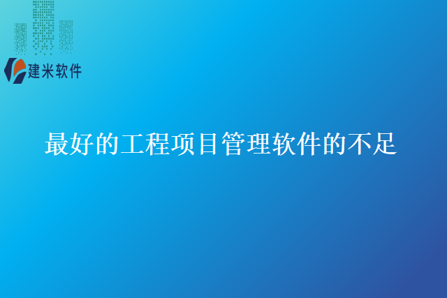 最好的工程项目管理软件的不足