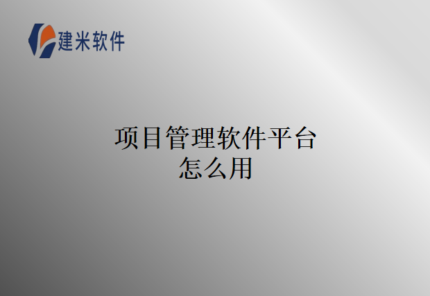 项目管理软件平台怎么用
