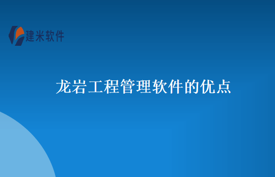 龙岩工程管理软件的优点