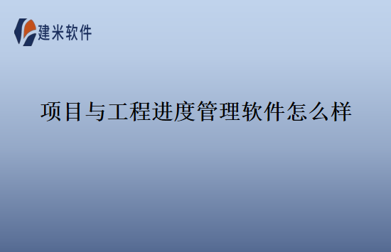 项目与工程进度管理软件怎么样