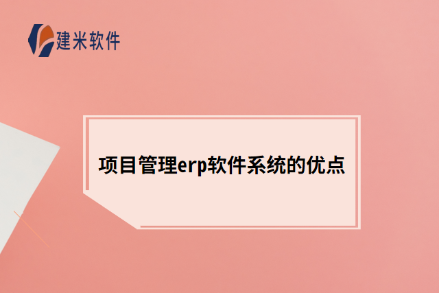 项目管理erp软件系统的优点