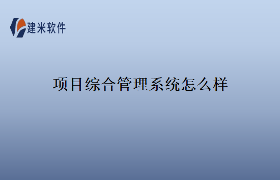 项目综合管理系统怎么样