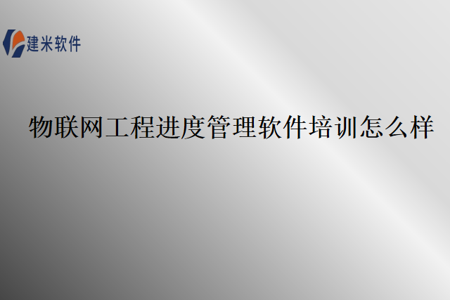 物联网工程进度管理软件培训怎么样