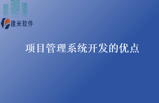 项目管理系统开发的优点