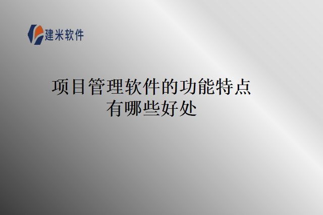 项目管理软件的功能特点有哪些好处