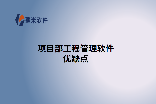 项目部工程管理软件优缺点