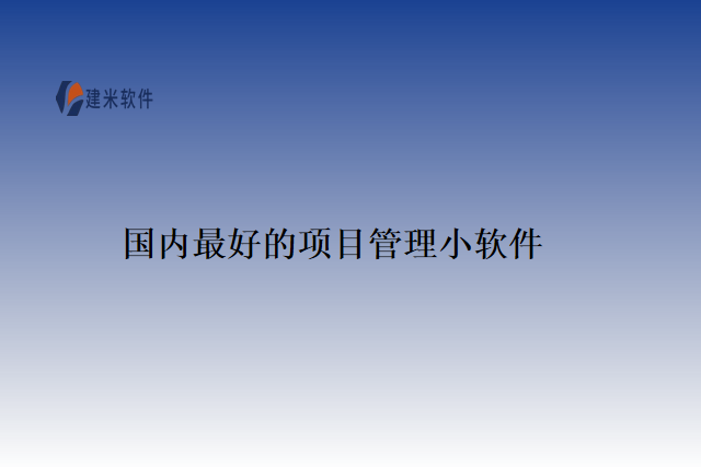 国内最好的项目管理小软件