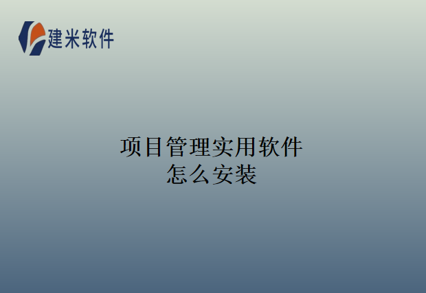 项目管理实用软件怎么安装