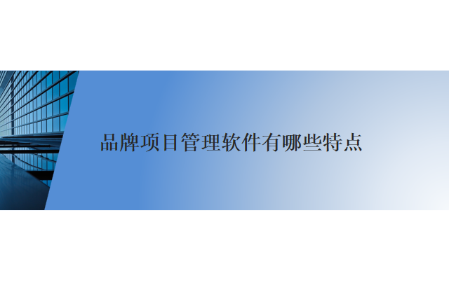 品牌项目管理软件有哪些特点