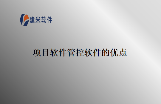 项目软件管控软件的优点