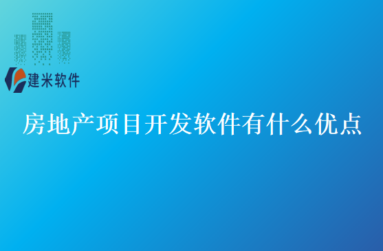 房地产项目开发软件有什么优点