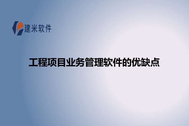 工程项目业务管理软件的优缺点
