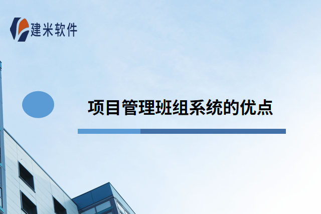 项目管理班组系统的优点