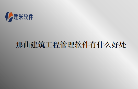 那曲建筑工程管理软件有什么好处
