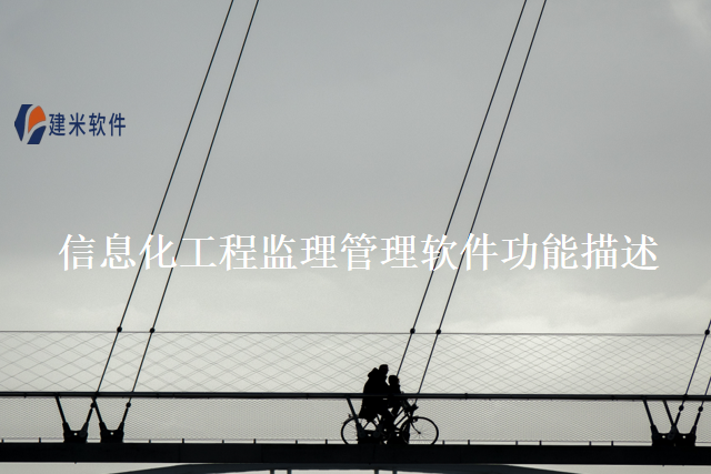 信息化工程监理管理软件功能描述