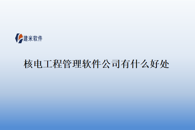 核电工程管理软件公司有什么好处