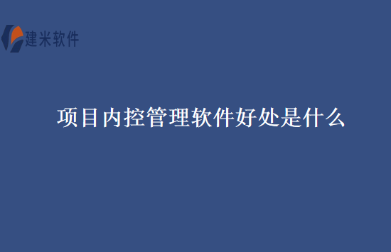 项目内控管理软件好处是什么