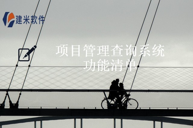 项目管理查询系统功能清单